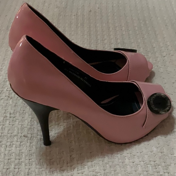 Ann Michelle Pink Patent Heels Size 5.5 - Picture 2 of 7